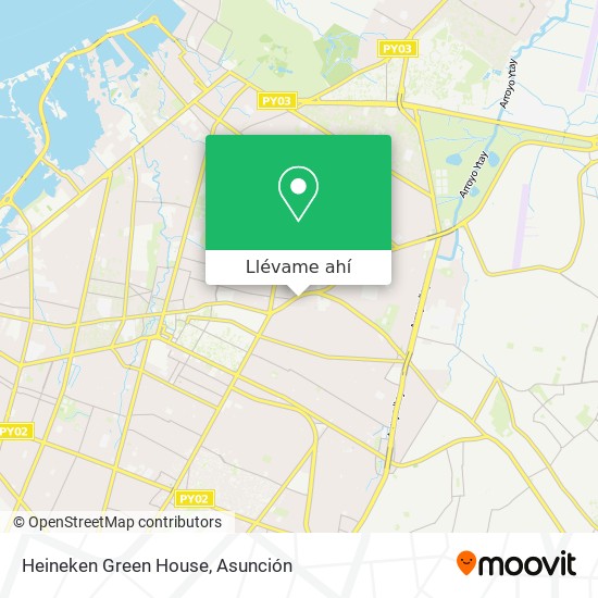 Mapa de Heineken Green House
