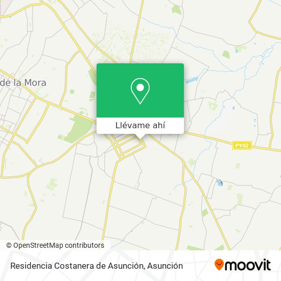 Mapa de Residencia Costanera de Asunción