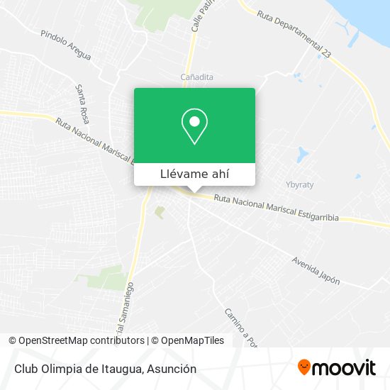 Mapa de Club Olimpia de Itaugua