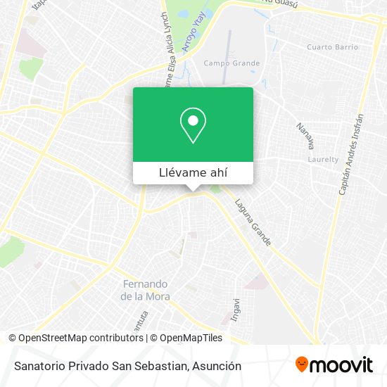 Mapa de Sanatorio Privado San Sebastian