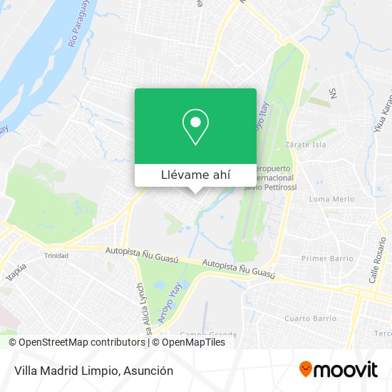 Mapa de Villa Madrid Limpio