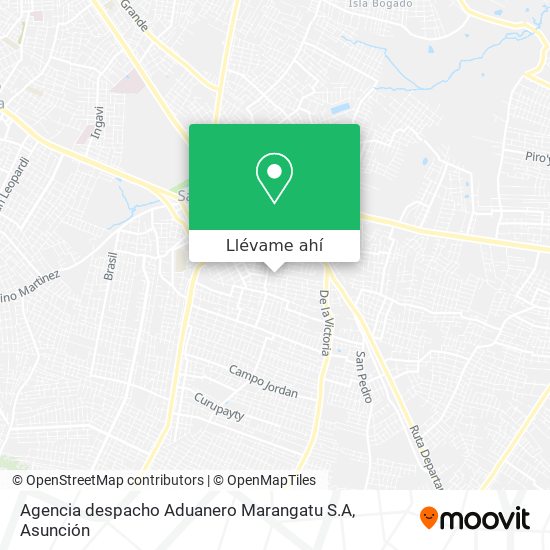 Mapa de Agencia despacho Aduanero Marangatu S.A