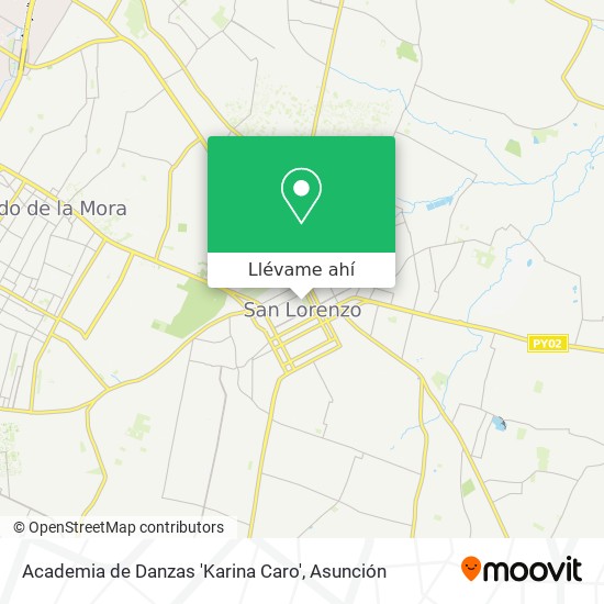 Mapa de Academia de Danzas 'Karina Caro'