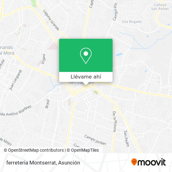 Mapa de ferreteria Montserrat