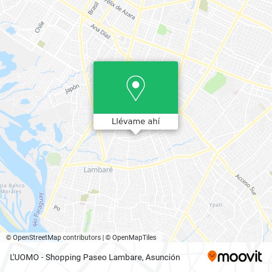 Mapa de L'UOMO - Shopping Paseo Lambare