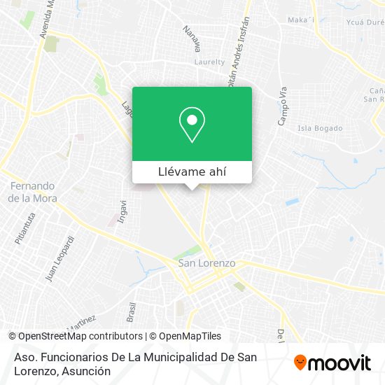 Mapa de Aso. Funcionarios De La Municipalidad De San Lorenzo
