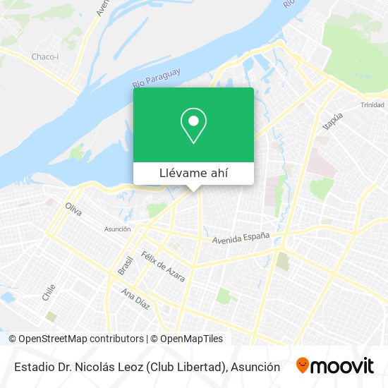 Mapa de Estadio Dr. Nicolás Leoz (Club Libertad)