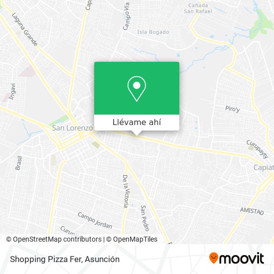 Mapa de Shopping Pizza Fer