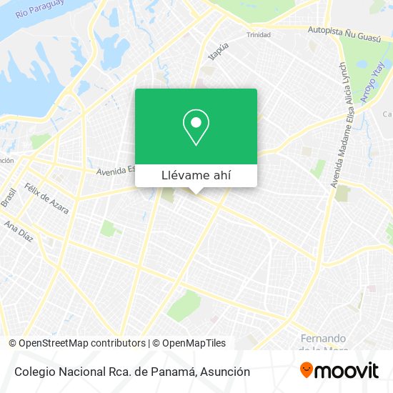 Mapa de Colegio Nacional Rca. de Panamá