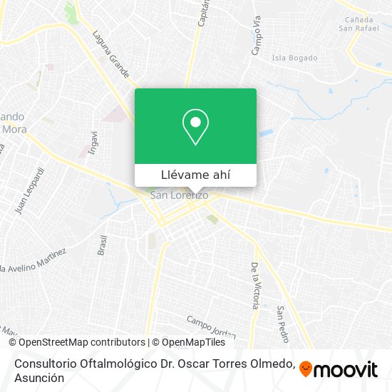 Mapa de Consultorio Oftalmológico Dr. Oscar Torres Olmedo