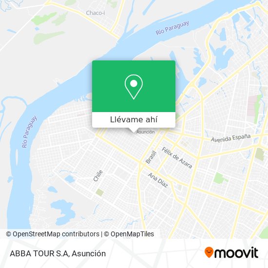 Mapa de ABBA TOUR S.A