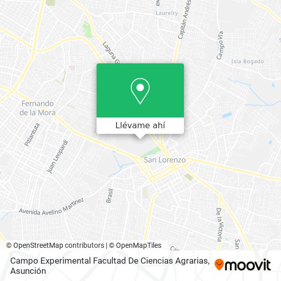 Mapa de Campo Experimental Facultad De Ciencias Agrarias