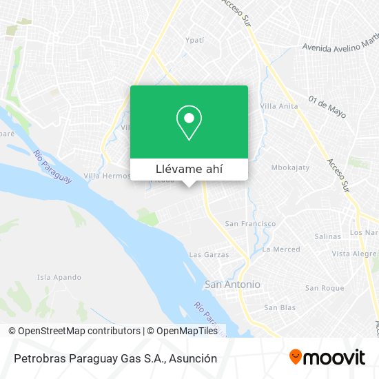 Mapa de Petrobras Paraguay Gas S.A.