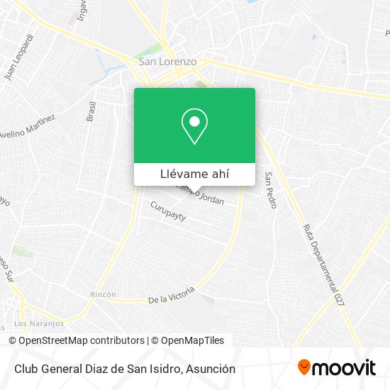 Mapa de Club General Diaz de San Isidro
