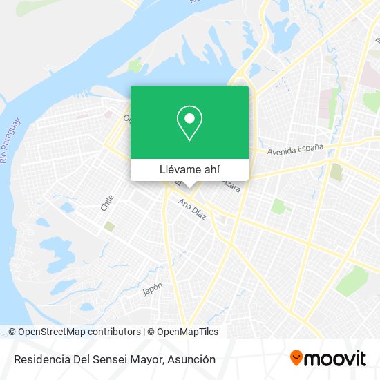 Mapa de Residencia Del Sensei Mayor