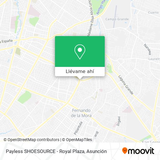Mapa de Payless SHOESOURCE - Royal Plaza