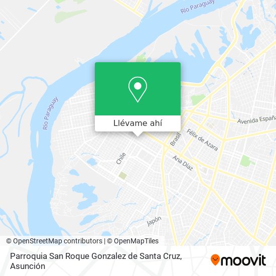 Mapa de Parroquia San Roque Gonzalez de Santa Cruz