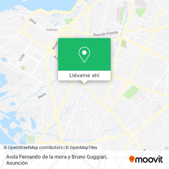 Mapa de Avda Fernando de la mora y Bruno Guggiari