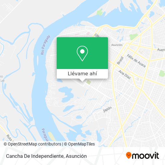 Mapa de Cancha De Independiente