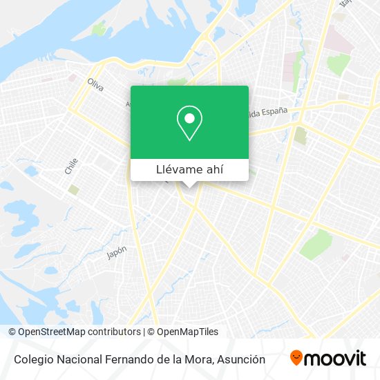Mapa de Colegio Nacional Fernando de la Mora