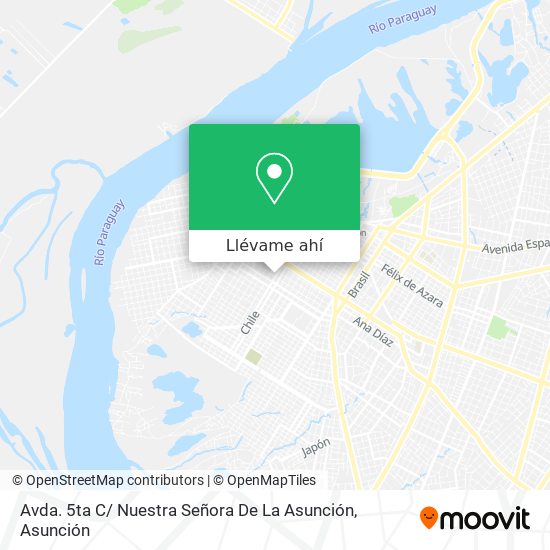 Mapa de Avda. 5ta C/ Nuestra Señora De La Asunción
