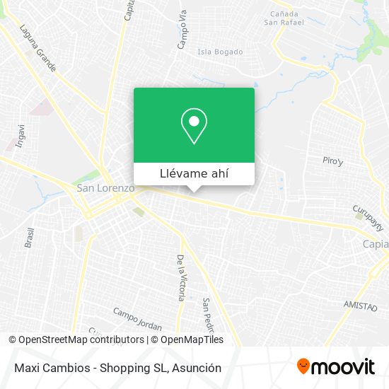Mapa de Maxi Cambios - Shopping SL