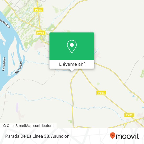 Mapa de Parada De La Linea 38