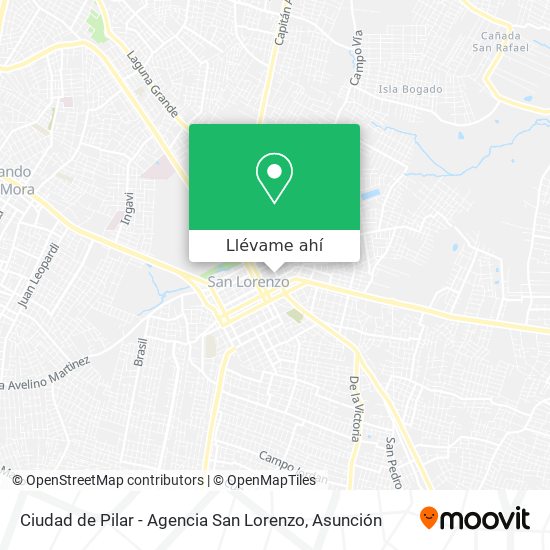 Mapa de Ciudad de Pilar - Agencia San Lorenzo