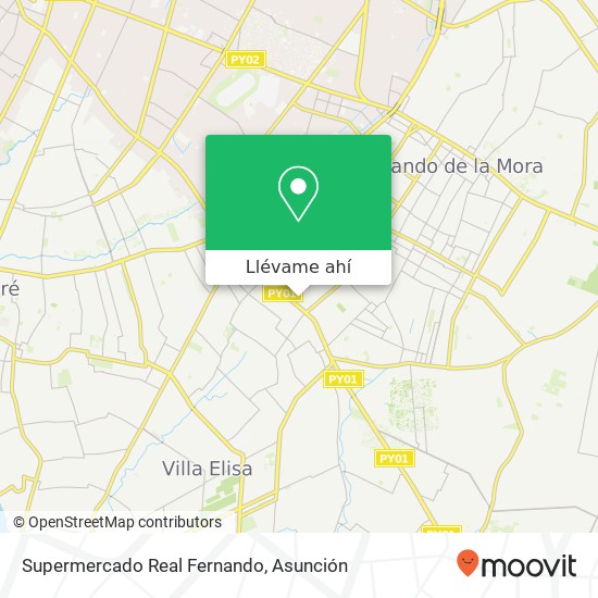 Mapa de Supermercado Real Fernando