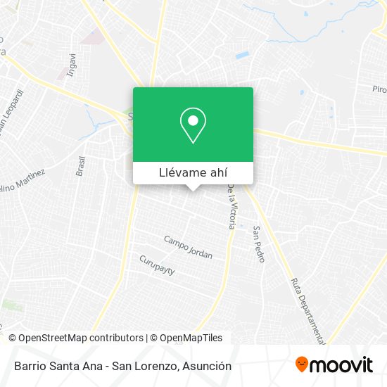Mapa de Barrio Santa Ana - San Lorenzo