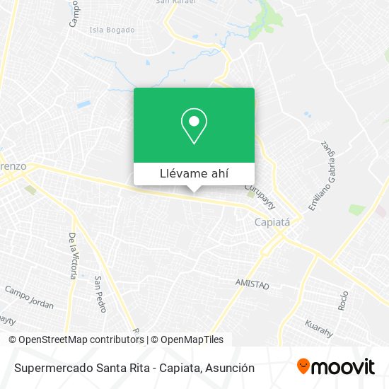 Mapa de Supermercado Santa Rita - Capiata