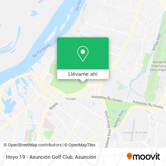 Mapa de Hoyo 19 - Asunción Golf Club