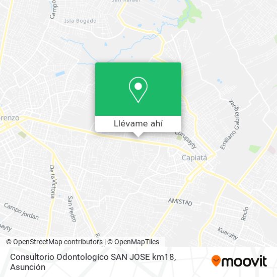 Mapa de Consultorio Odontologíco SAN JOSE km18