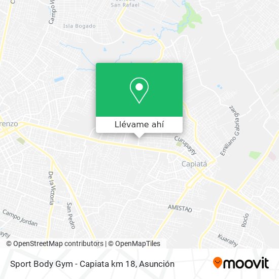 Mapa de Sport Body Gym - Capiata km 18