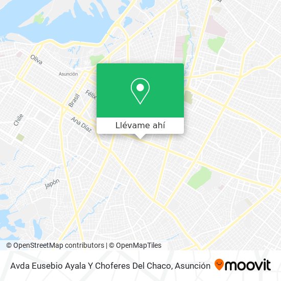 Mapa de Avda Eusebio Ayala Y Choferes Del Chaco
