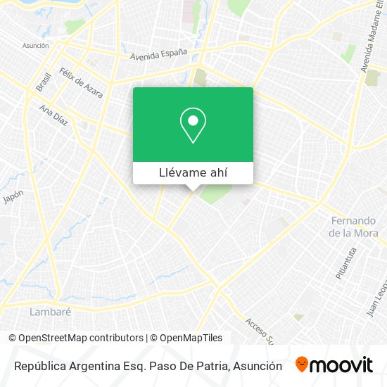 Mapa de República Argentina Esq. Paso De Patria