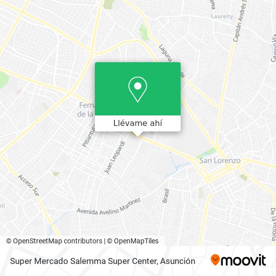 Mapa de Super Mercado Salemma Super Center