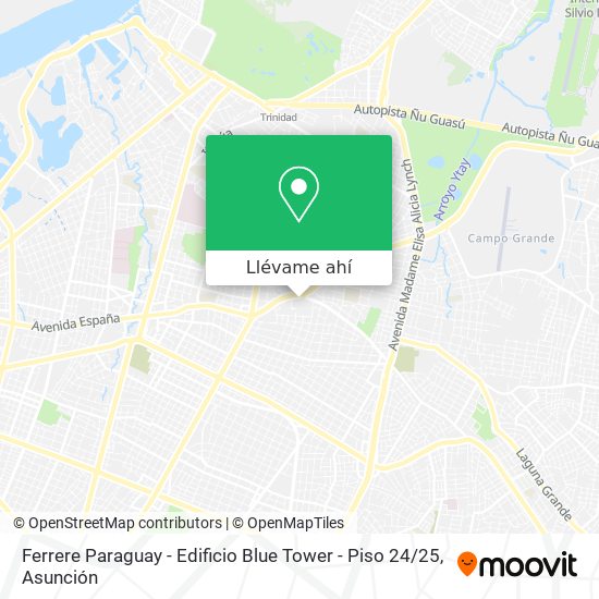 Mapa de Ferrere Paraguay - Edificio Blue Tower - Piso 24 / 25