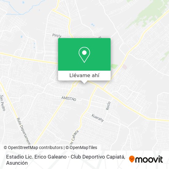 Mapa de Estadio Lic. Erico Galeano - Club Deportivo Capiatá