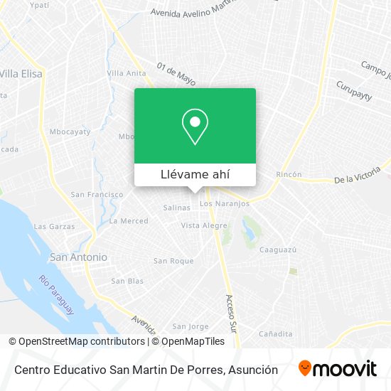 Mapa de Centro Educativo San Martin De Porres