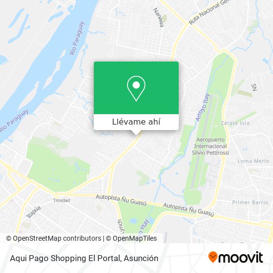 Mapa de Aqui Pago Shopping El Portal