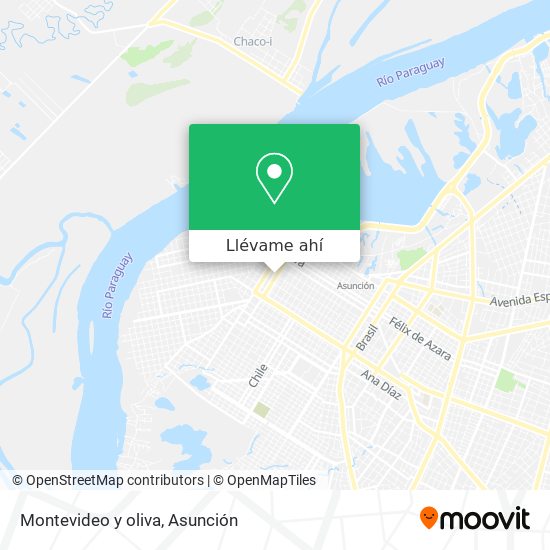 Mapa de Montevideo y oliva
