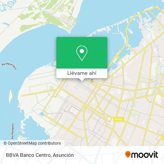 Mapa de BBVA Banco Centro