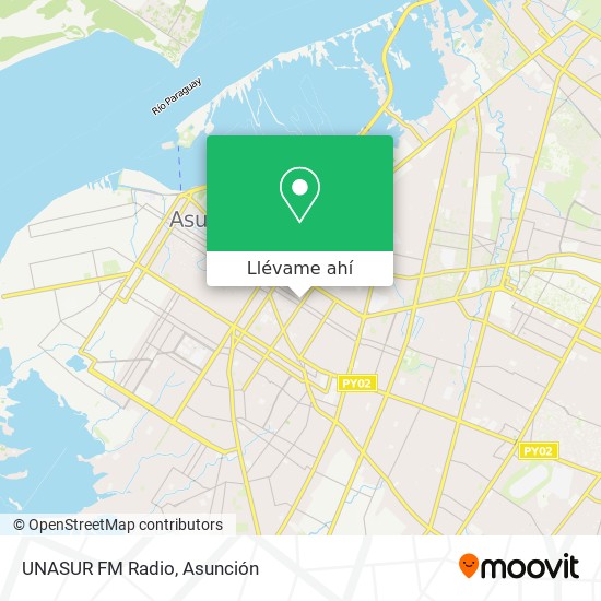 Mapa de UNASUR FM Radio