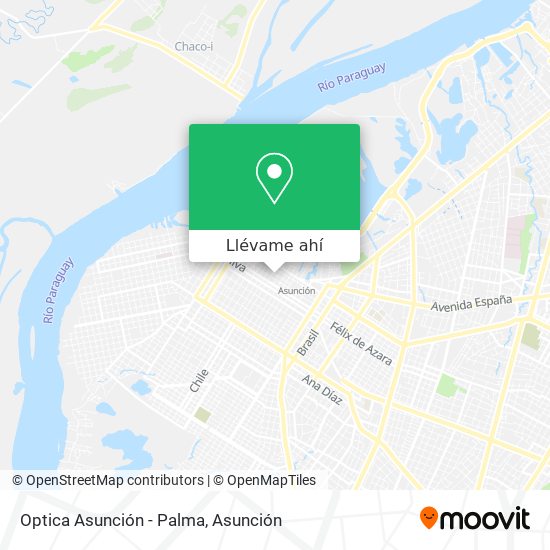 Mapa de Optica Asunción - Palma