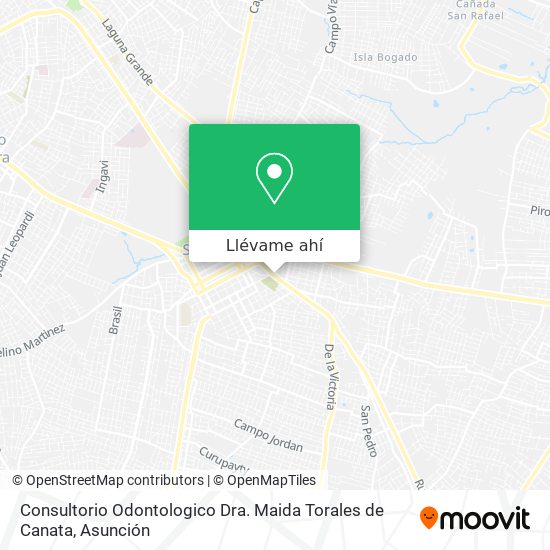 Mapa de Consultorio Odontologico Dra. Maida Torales de Canata