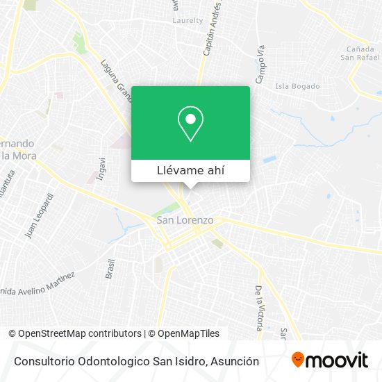 Mapa de Consultorio Odontologico San Isidro