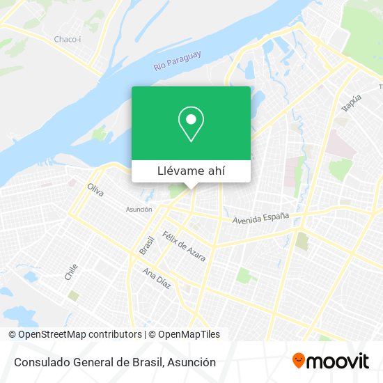 Mapa de Consulado General de Brasil