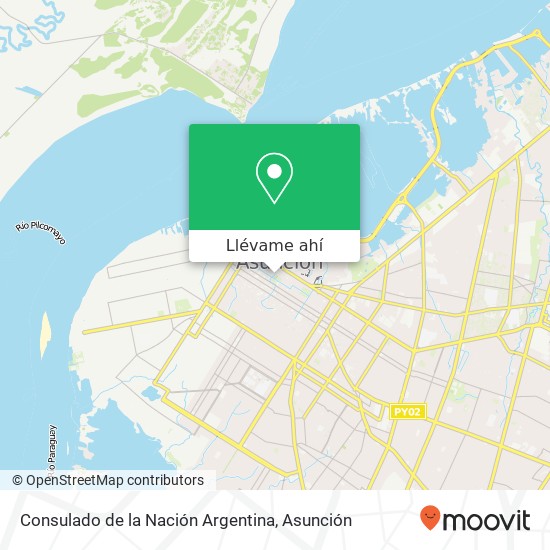 Mapa de Consulado de la Nación Argentina