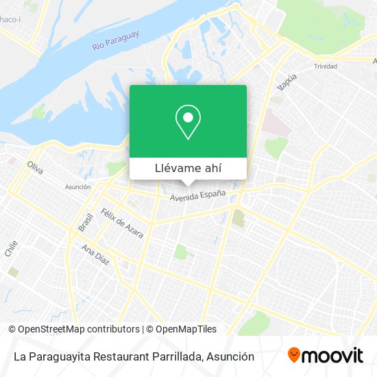 Mapa de La Paraguayita Restaurant Parrillada